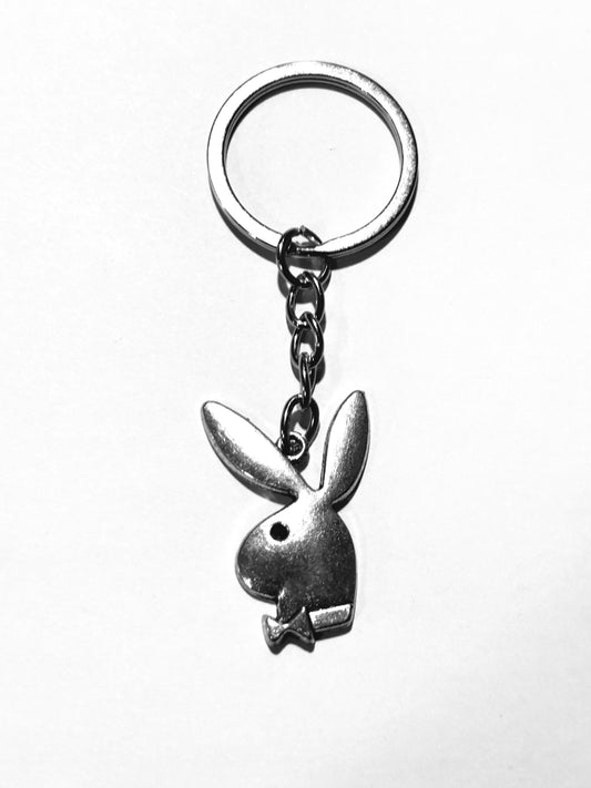 Playboy Bunny Charm Keychain