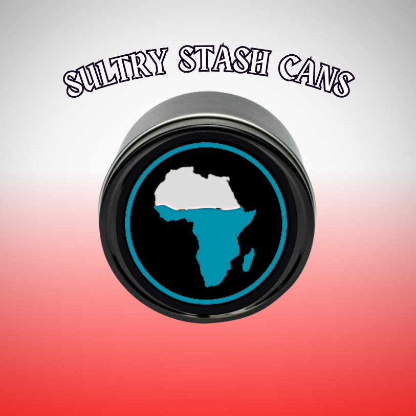 AFRICA Stash Tin - Round Storage Container