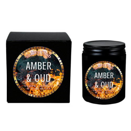 AMBER & OUD Vegan Candle