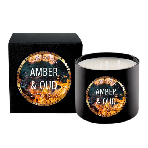 AMBER & OUD Vegan Candle