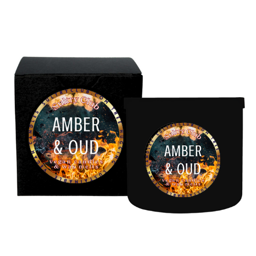 AMBER & OUD Vegan Candle