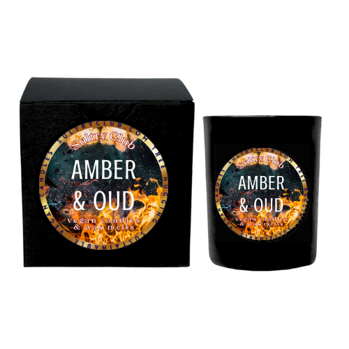 AMBER & OUD Vegan Candle