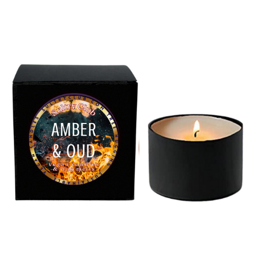 AMBER & OUD Vegan Candle