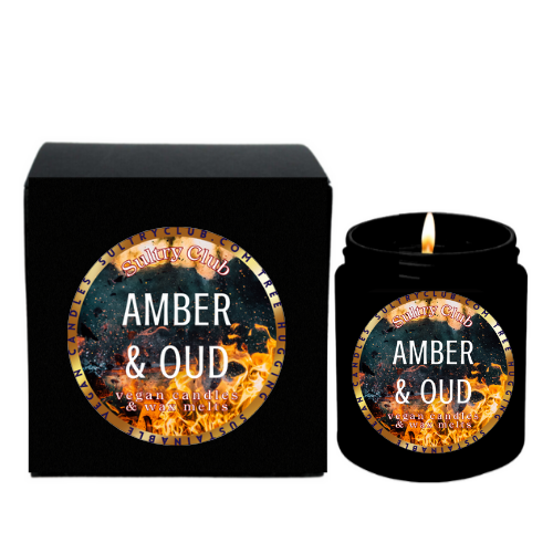 AMBER & OUD Vegan Candle