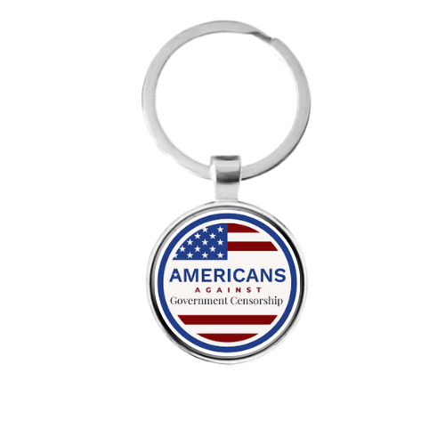 Americans Against Government Censorship Custom Keychain