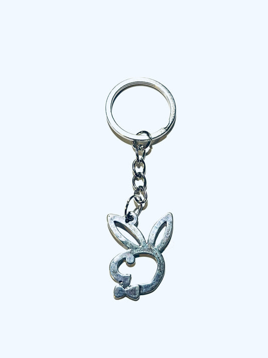 Playboy Bunny Charm Keychain