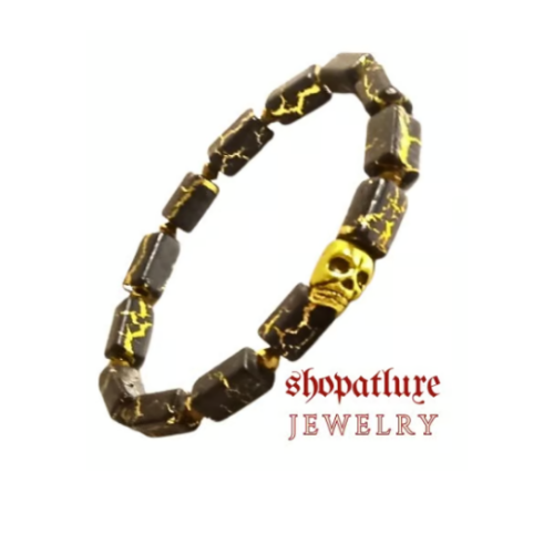 Beaded Bracelet With Skull Element