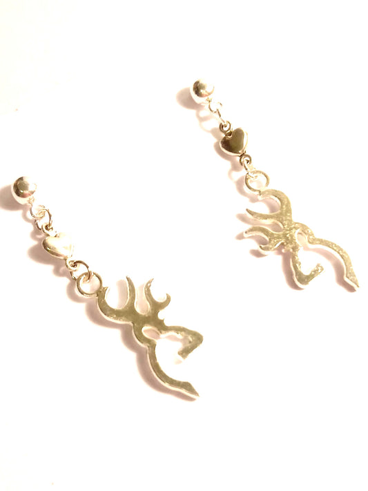 Browning Buck Love Charm Earrings