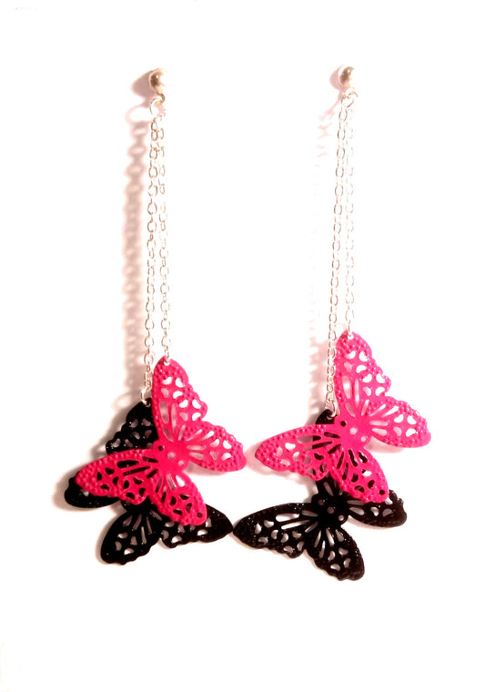 Butterflies N Chains Minimalist Earrings