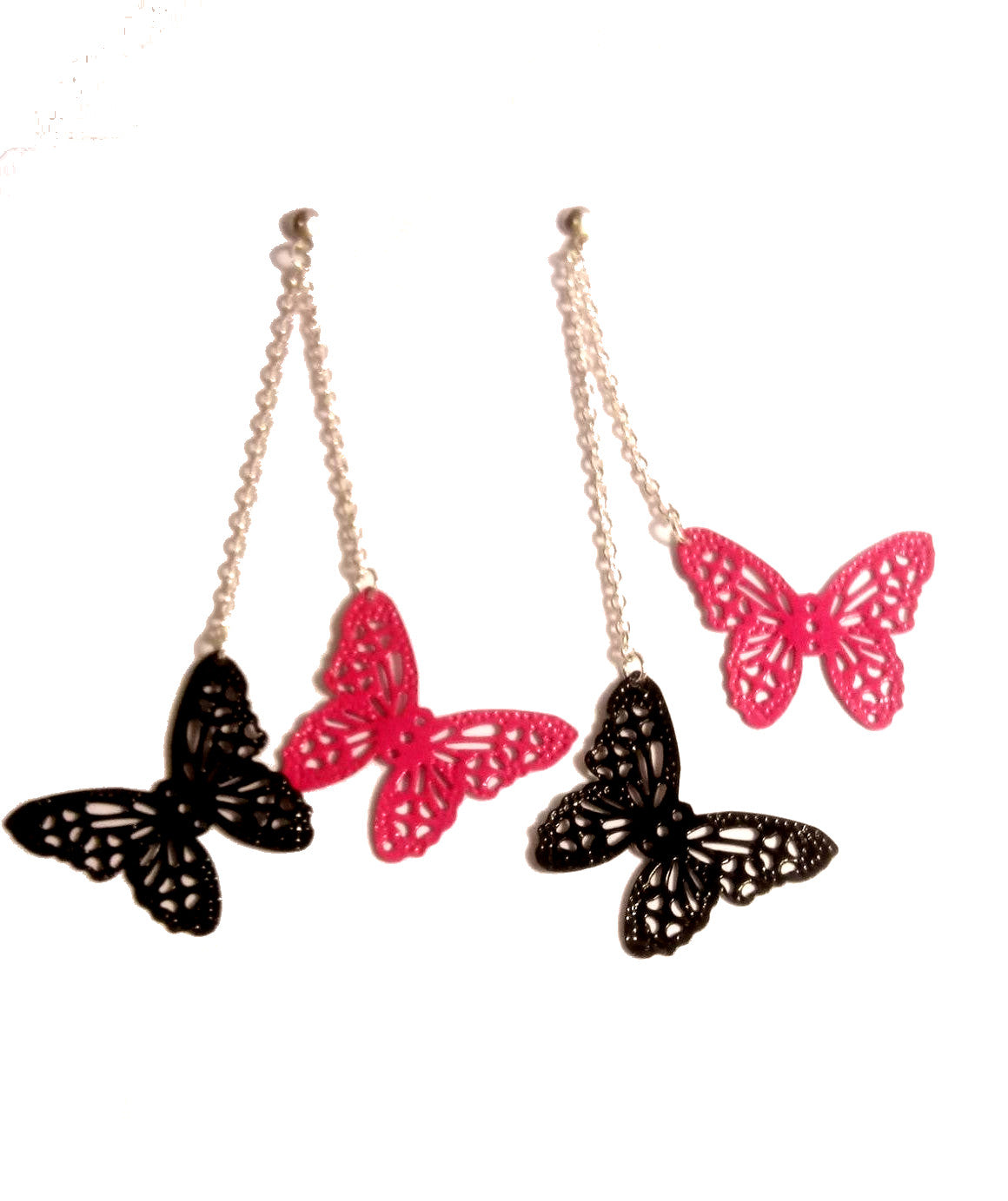 Butterflies N Chains Minimalist Earrings