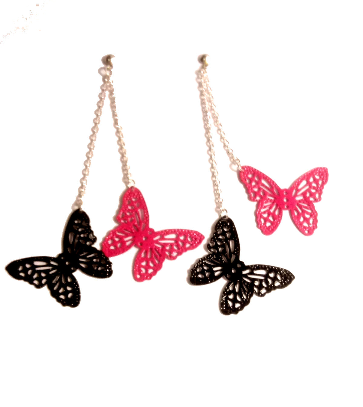 Butterflies N Chains Minimalist Earrings