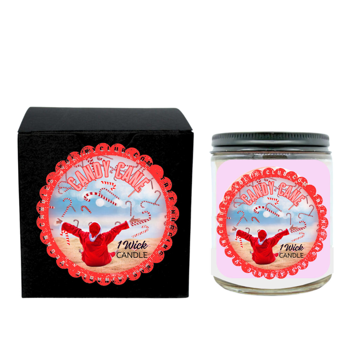 Candy Cane Vegan Candle And Wax Melts