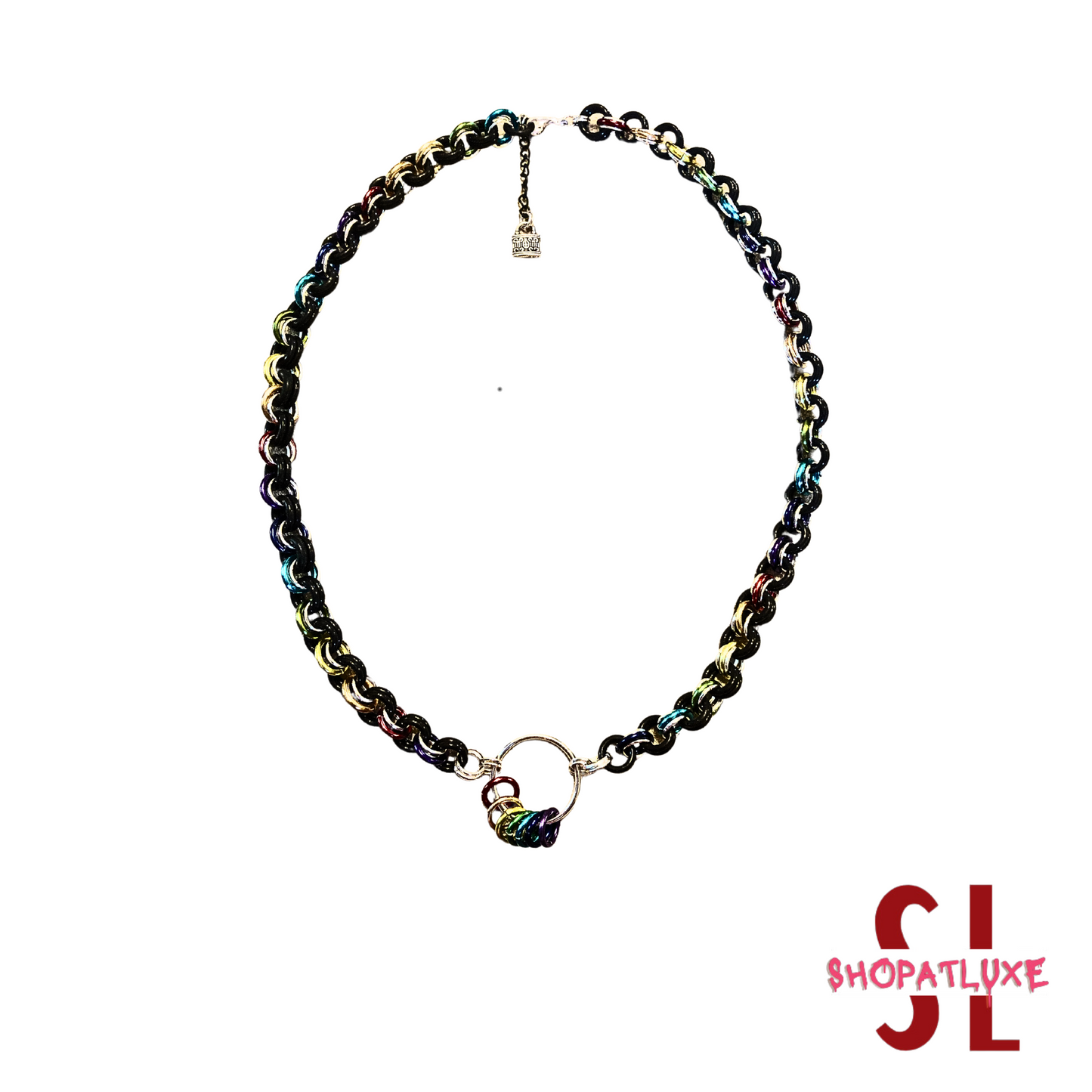 LBGTQ Pride Chainmail Necklace