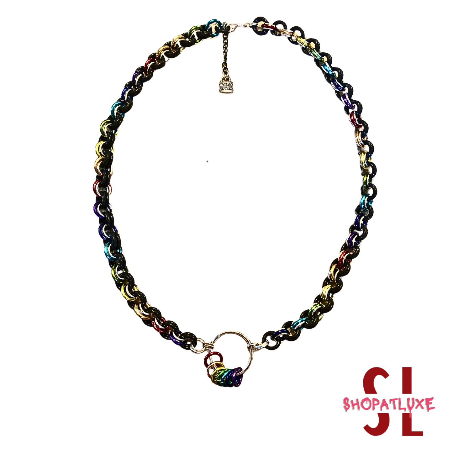 LBGTQ Pride Chainmail Necklace