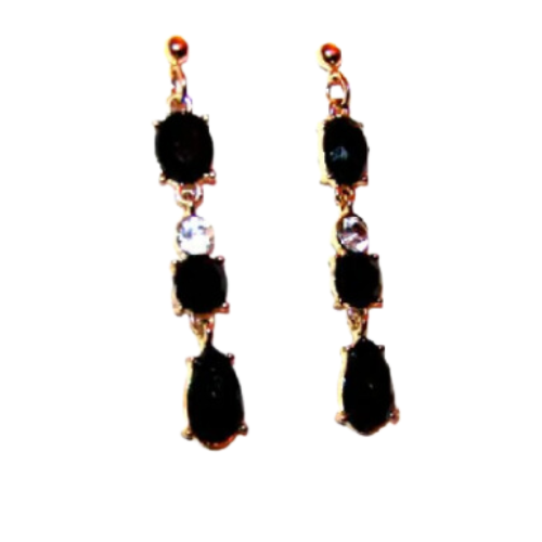Crystal Embellished Dangle Earrings