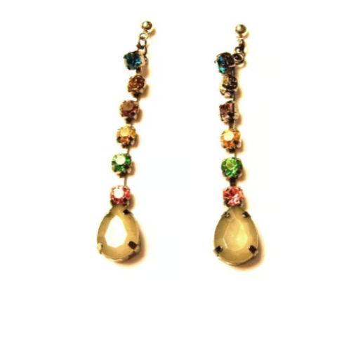 CRYSTAL DANGLE DROP EARRINGS