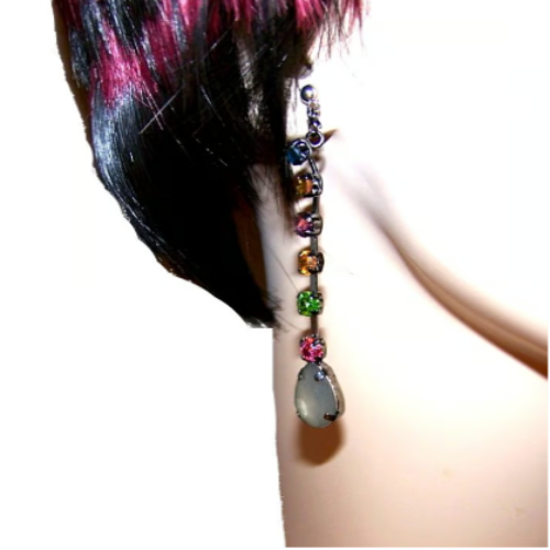 CRYSTAL DANGLE DROP EARRINGS