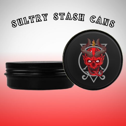 LITTLE DEVIL Stash Tin - Round Storage Container