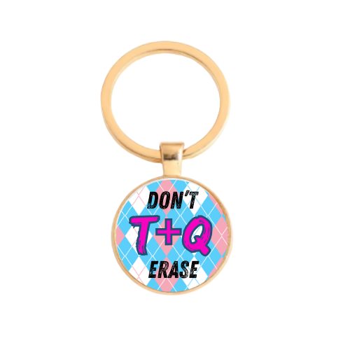 DON'T ERASE F T & Q Custom Keychain