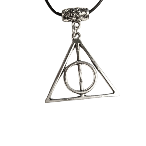 DEATHLY HALLOWS LEATHER NECKLACE