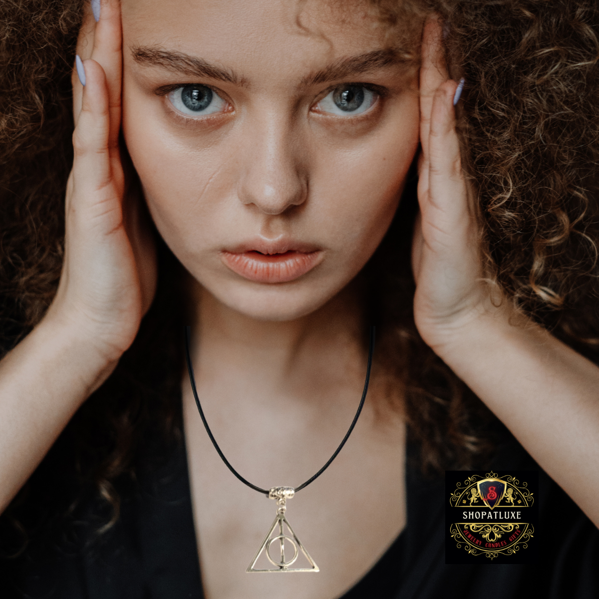 DEATHLY HALLOWS LEATHER NECKLACE