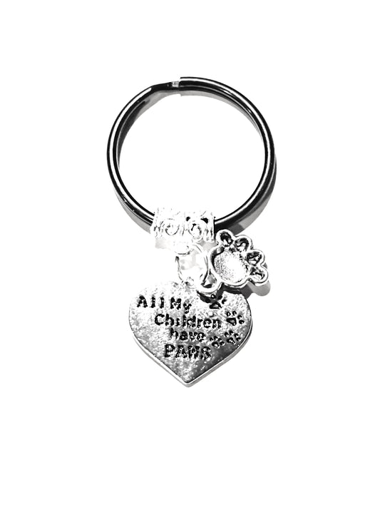 All my children have Paws Charm Keychain