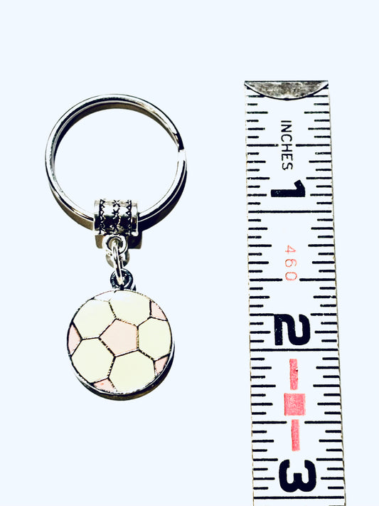 Soccer Mom Soccer Ball Charm Keychain