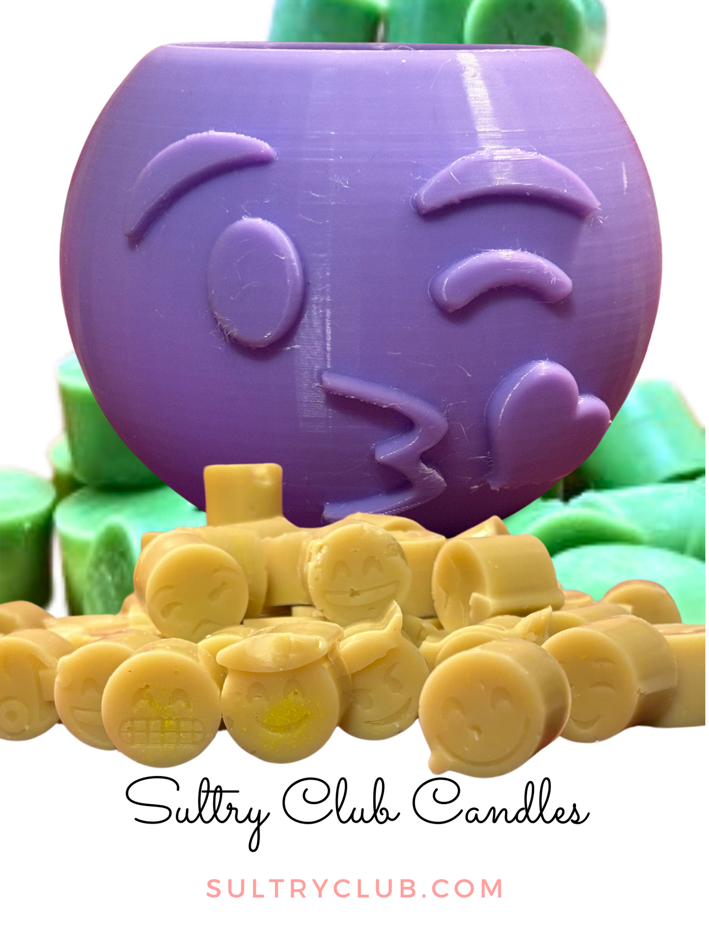 Emoji Wax Melts With 3D Printed Jar