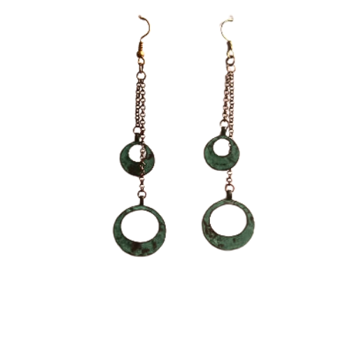 ENVY GREEN MINIMALIST EARRINGS