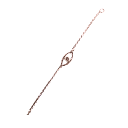 Eye of Horus Blue Crystal Link Bracelet