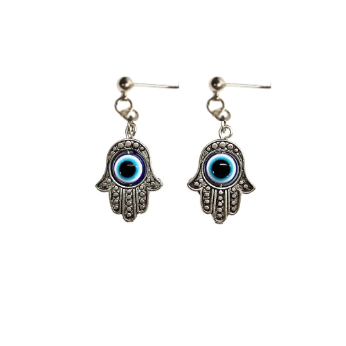 Hamsa Hand Eye Of Horus Kabbalah Earrings