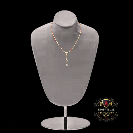 Hardheaded Drop Flower Charm Necklace