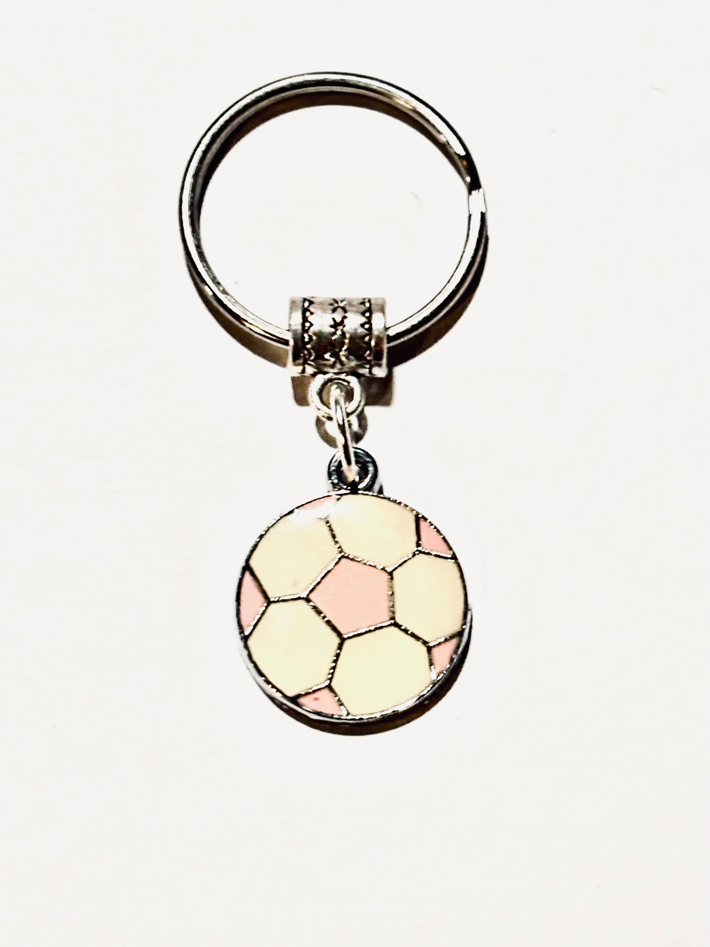 Soccer Mom Soccer Ball Charm Keychain