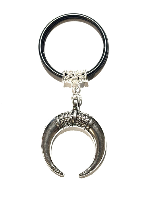 Viking Horn Moon of Odin Custom Keychain