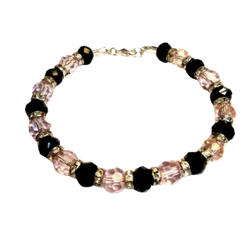 Genuine Faceted Crystal Beaded Bracelet