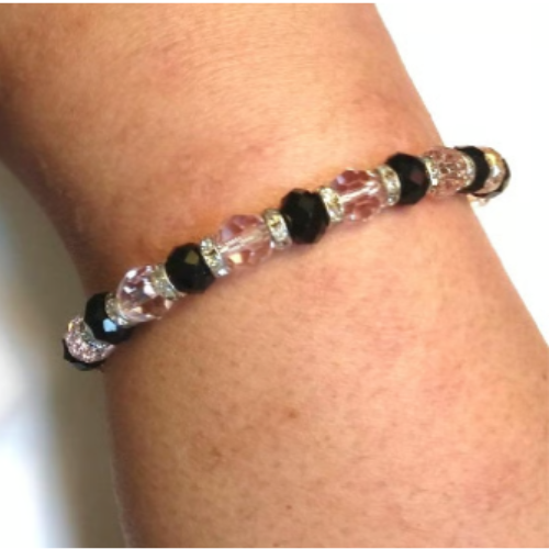 Genuine Faceted Crystal Beaded Bracelet