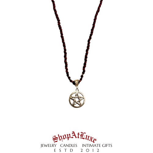 Powerful Realms Beaded Pentacle Necklace