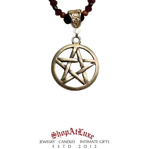Powerful Realms Beaded Pentacle Necklace