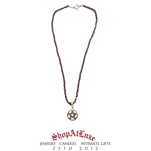 Powerful Realms Beaded Pentacle Necklace