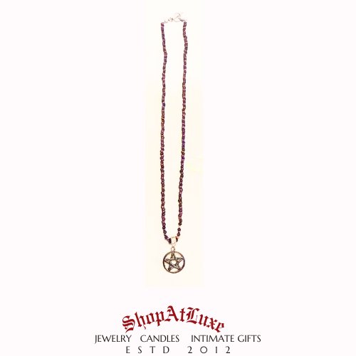 Powerful Realms Beaded Pentacle Necklace