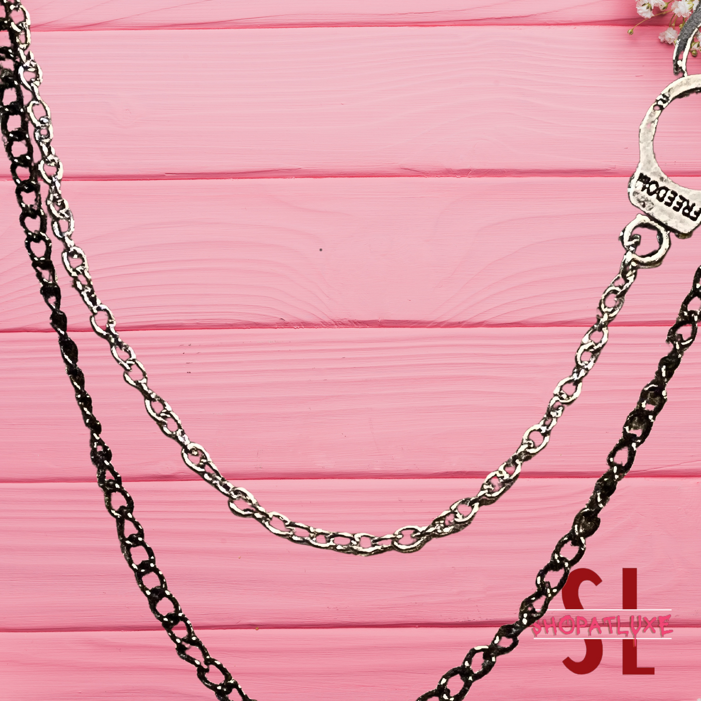 Handcuffs And Key Ear Cuff And Chains Earring