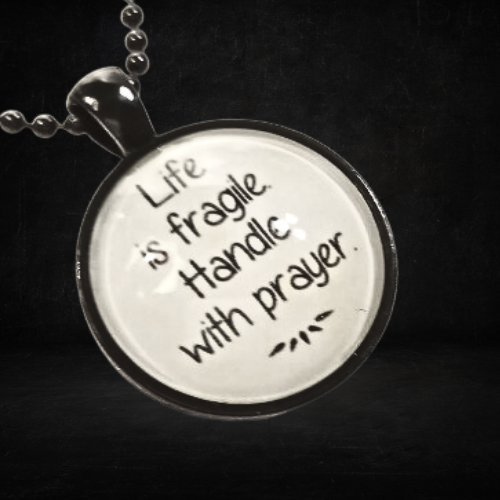 Handle Life With Prayer Necklace