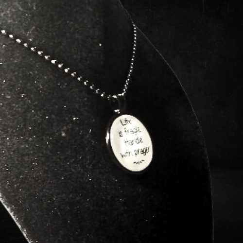 Handle Life With Prayer Necklace