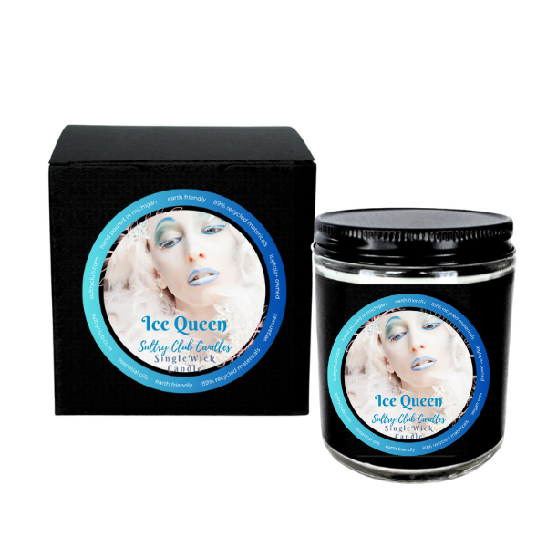 ICE QUEEN (PEPPERMINT BARK CANDY) Candle