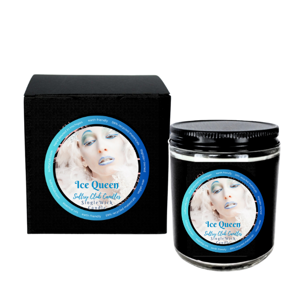 ICE QUEEN (PEPPERMINT BARK CANDY) Candle