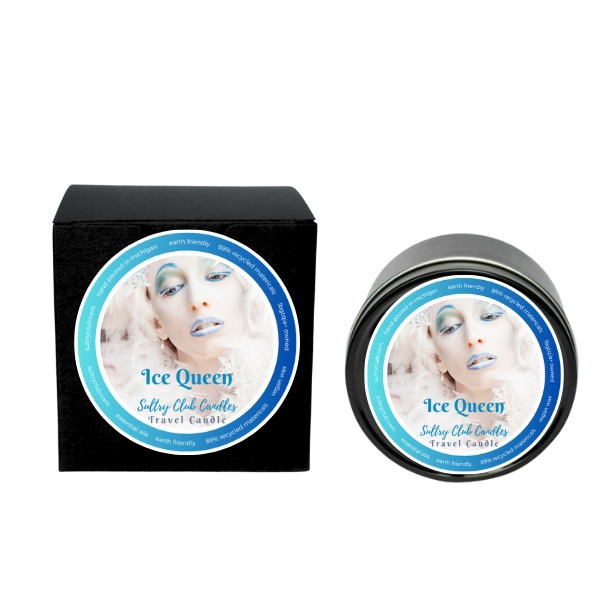 ICE QUEEN (PEPPERMINT BARK CANDY) Candle