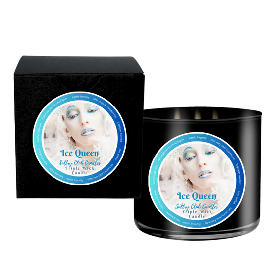 ICE QUEEN (PEPPERMINT BARK CANDY) Candle