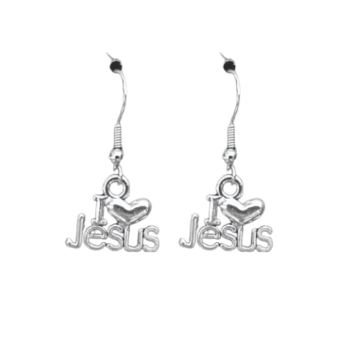 I LOVE JESUS EARRINGS