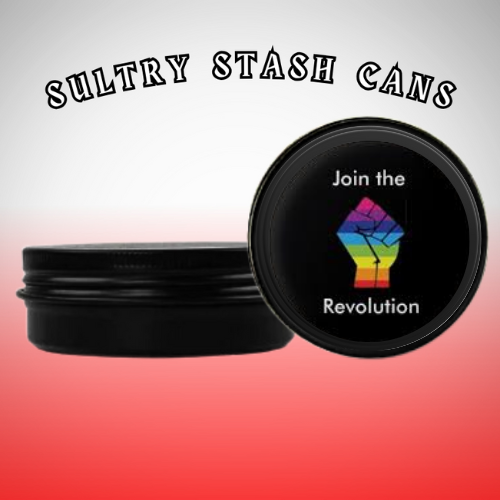 TRANS PRIDE Stash Tin - Round Storage Container (Several Styles)