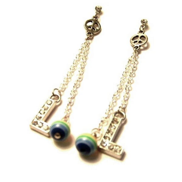 LWord Pride Rainbow Disco Ball Earrings